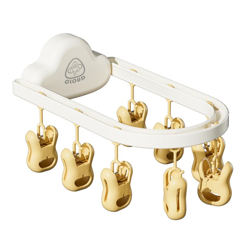 Wall Hanging Clouds Drying Socks Inside Hanger Multi-functional Home with Clip Drying Rack Students Non-slip Non-trace Sock Clip