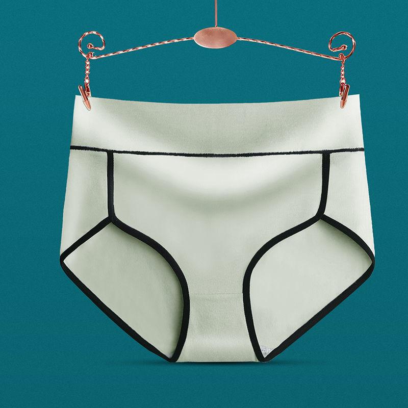 High Waist Panties Women's Cotton Antibacterial Breathable Suction Belly Buttock Lifting Antibacterial Women's Large Size Cotton Briefs