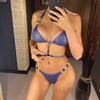 Jeweled Diamond Neckholder Bikini Weiblicher Badeanzug Damen Bademode Zweiteiliges Bikini-Set Scrunch Butt Badende Badeanzug Schwimmen