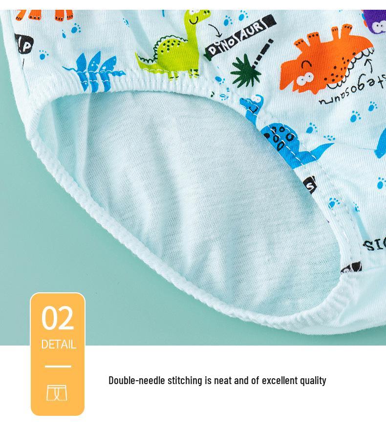 Korean Style Cotton Cartoon Triangle Underwear for Kids
