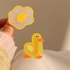 Cute Cartoon Animal Hairpin Side Clips Little Yellow Duck Poached Egg Barrettes For Women Kids Hair Accessories Hair Ornaments