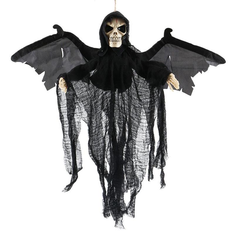 

Хэллоуин Украшение Подвесные Реквизиты Сенсорное Управление Хоррор Скелет Череп Призрак Новый чёрный