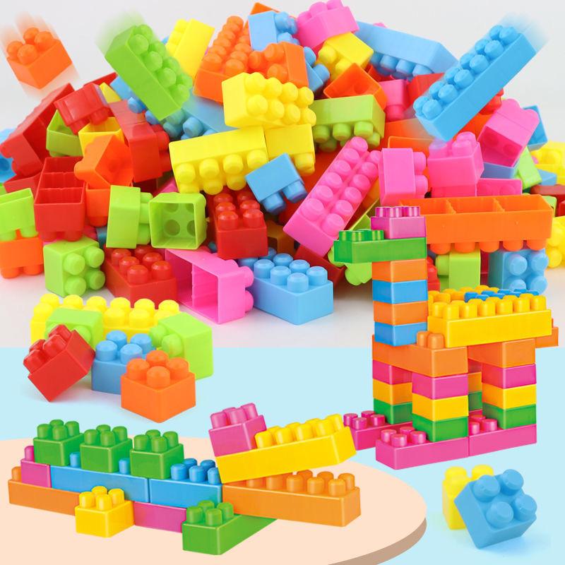 DIY Large Particle Building Blocks - Compatible with Lego, Educational Toy for Ages 3-6.