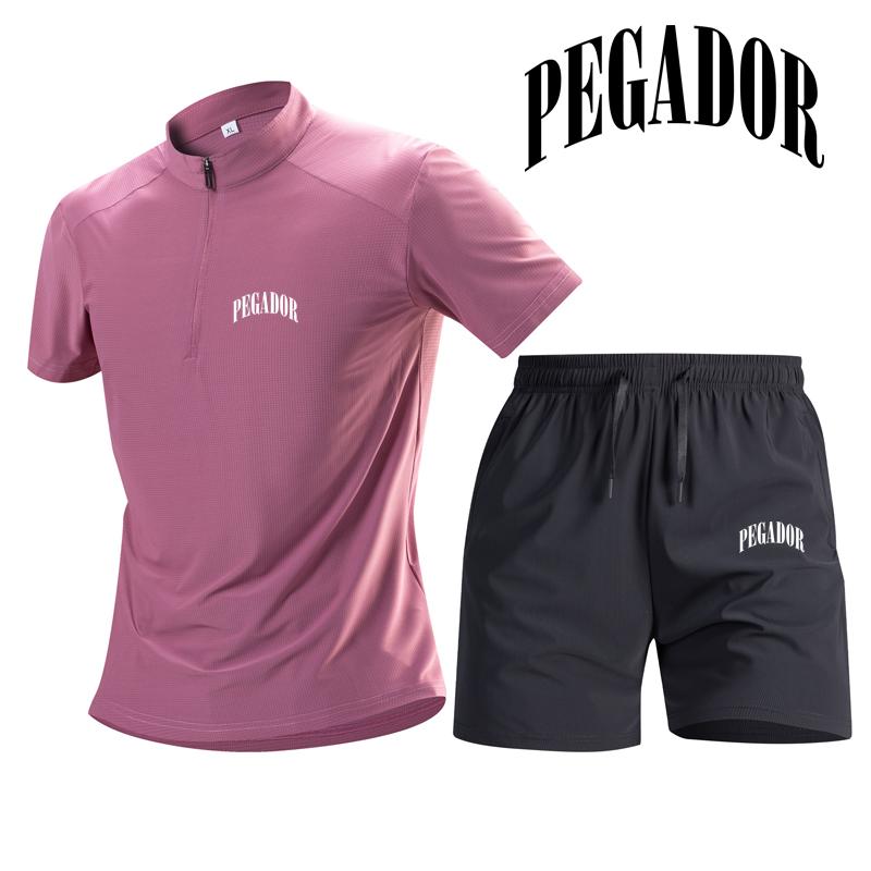 Summer Men s Polos Set Men Leisure Tracksuit Casual Short Sleeve Polo Shirt+Shorts Streetwear 2 Piece Suits Male Tracksuit S