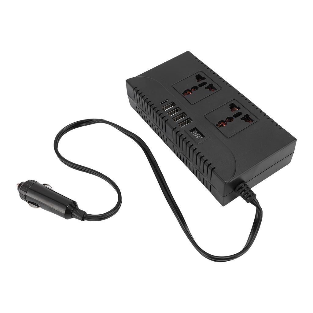 150W Car Power Inverter DC 12V 24V to 220V 110V Voltage Intelligent Recognition 4 USB Ports 1 Type C Ports 2 Universal