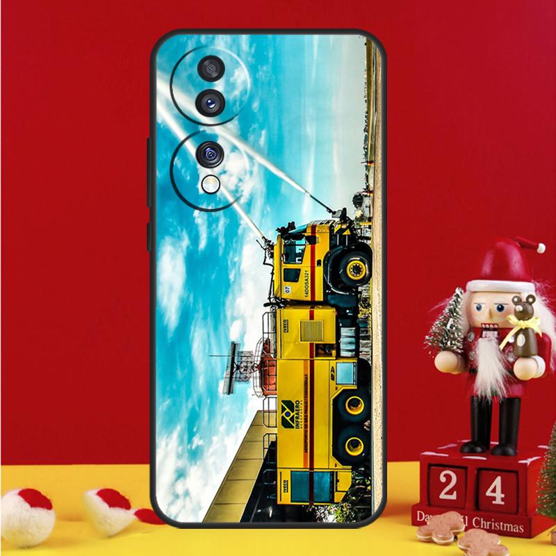 Fire Truck Case For Honor Magic 5 6 7 8 Pro Honor 200 400 50 70 90 Lite X8b X8c X9a X9b X9c Win RT Cover