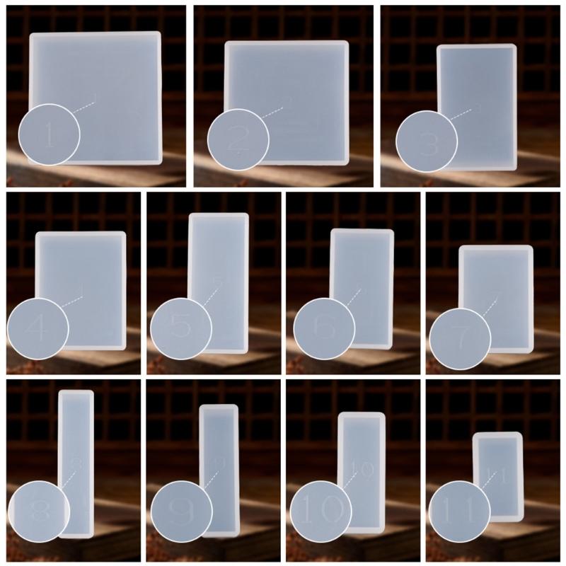 11 Pieces Resin Mould Professional Grade Moulds Versatile Decoration Silicone Molds Creative DIY Resin Casting Mould