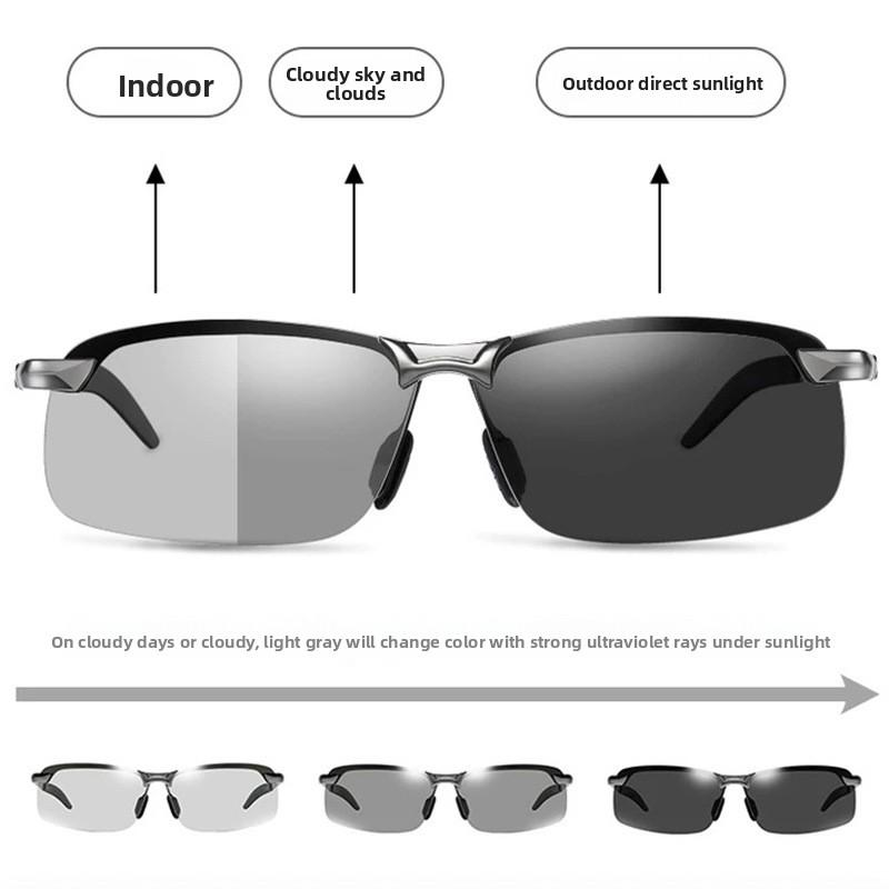 2025 nowe okulary przeciwsłoneczne z polaryzacją 3043 męskie okulary do jazdy nocnej outdoorowe fotochromowe okulary na dzień i na noc