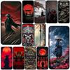 Para Apple iPhone 17 16 Plus 13 12 Pro Max Mini X XR Xs ProMax 16E 15+ 17+ Air Capa de Telefone Bushido Samurai Japão Ninja Máscara Oni