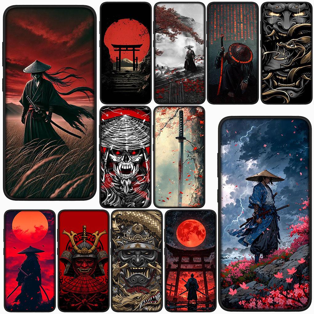 Cover for Xiaomi Redmi Note 13 A3 14 Pro Plus 9T 14C 13C 13X 9C NFC + Pro+ 5G 4G Phone Case Bushido Samurai Japan Ninja Oni Mask