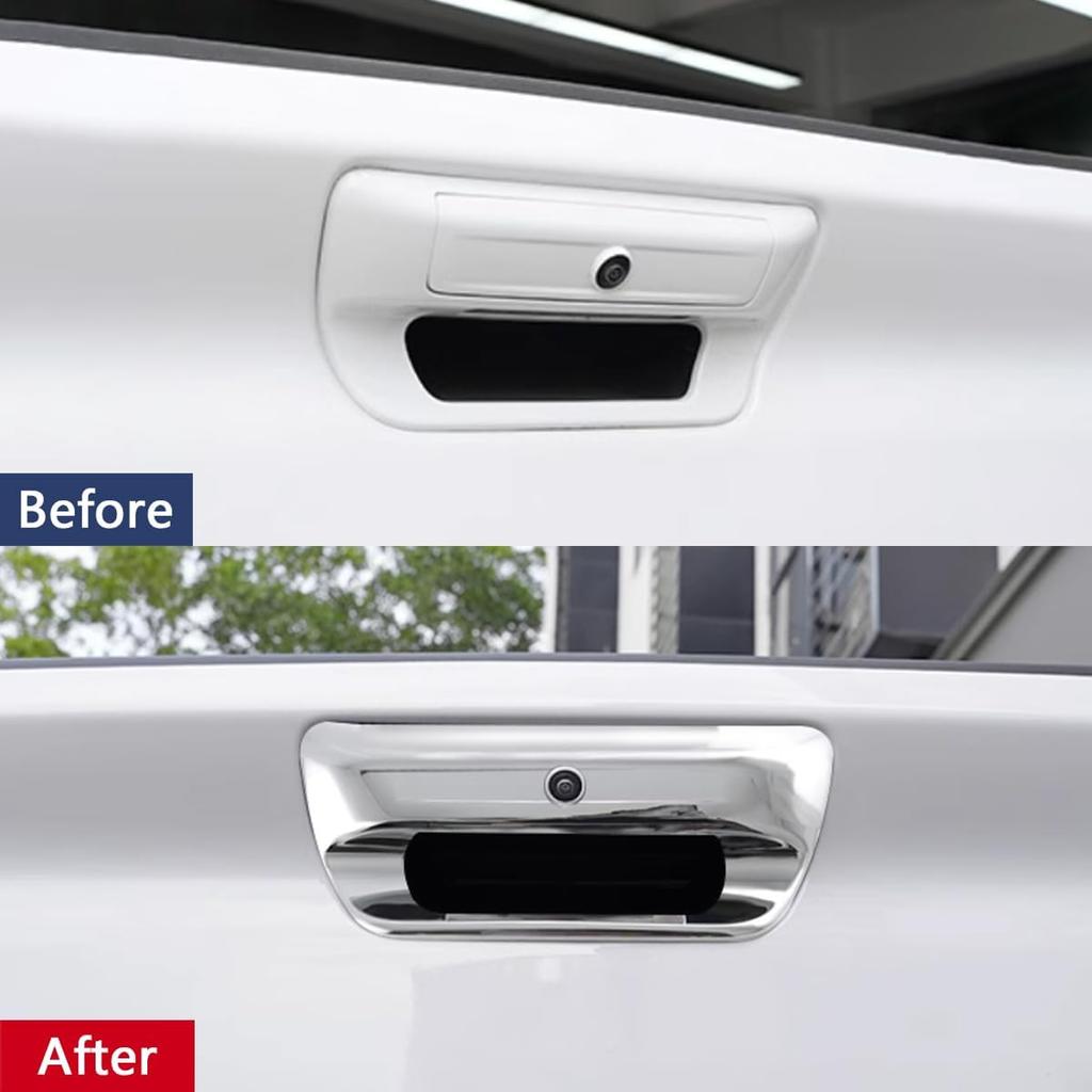 Car Accessories Fit for Dodge Ram 1500 2025 2024 2023 2022 2021 2020 2019 Tailgate Exterior Door Handle Trim Cover, Rear Trunk Grab Handle Cover