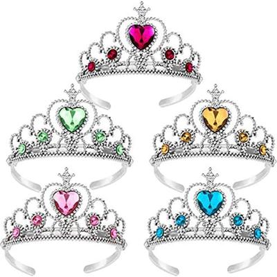 Set of 5 Tiaras, Accessory for Parties, Princess Tiaras, Children's Crowns, Hair Ornaments, Sparkly Headbands for Girls