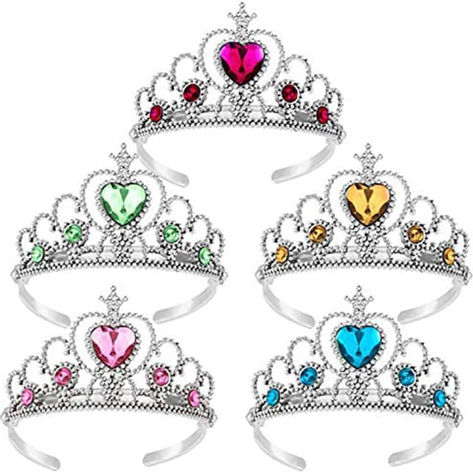 

Set of 5 Tiaras, Accessory for Parties, Princess Tiaras, Children s Crowns, Hair Ornaments, Sparkly Headbands for Girls