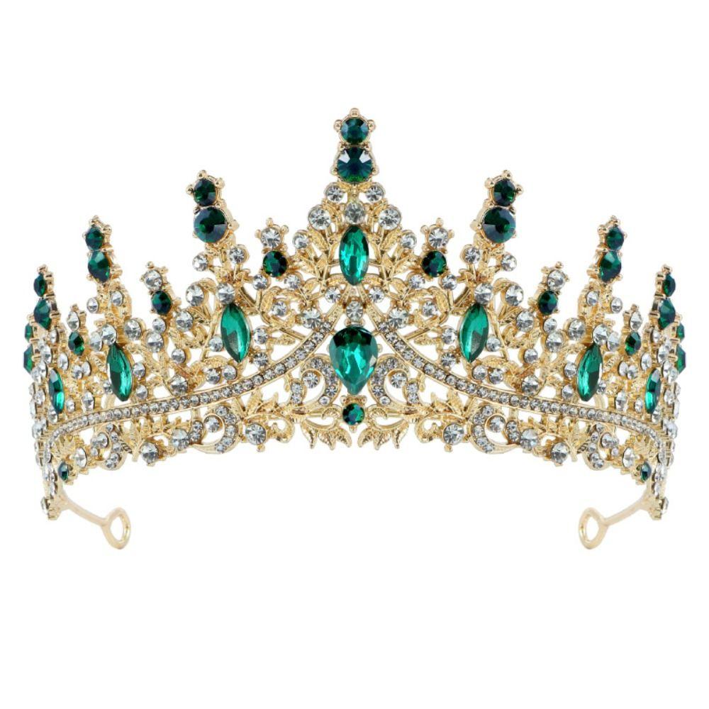 Elegant Baroque Crown Luxury Princess Tiara Trendy Rhinestone Crown  Girls/Women