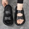 Fashion Men Outdoor Handmade Slippers Fashion Male Summer Beach Flats Breathable Sandals Mens Half Drag Non-Slip Flip Flops Cork Sandals