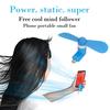 Cell Phone Mini USB Electric Fan Cooling Smartphone Portable Fan for Android & I Phone Universal Colo