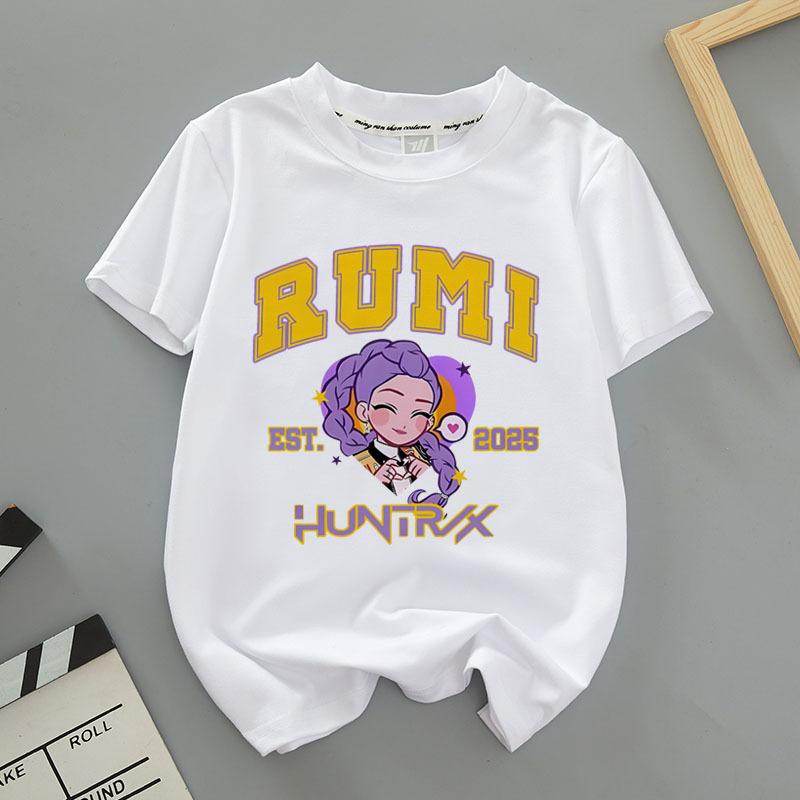 Cartoon Anime Printed Summer Comfortable Loose Soft Breathable Women's T-shirt- Soft Medium Stretch Polyester Fabric Summer Relaxed Fit Clothing