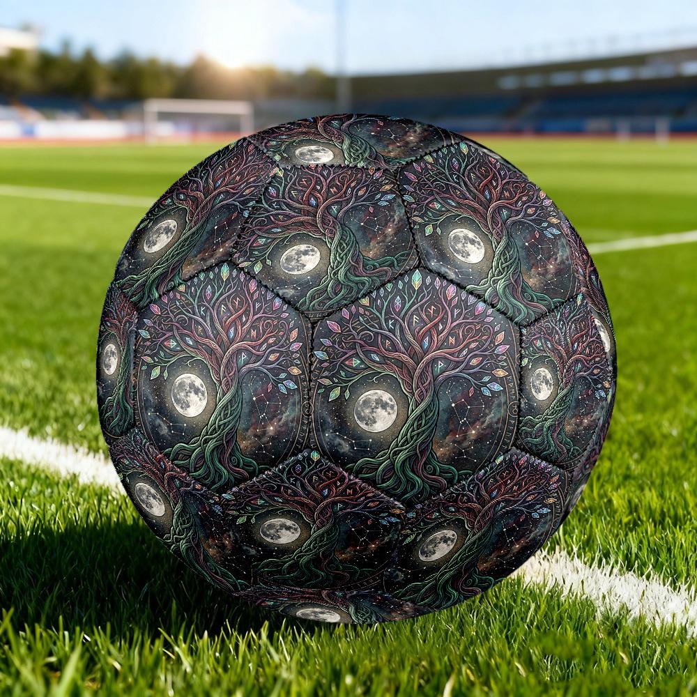 1pc Tree Life Size 5 Soccer Ball Professional Lightweight Durable Match Training Football Indoor &Outdoor Sports BallTraining Ball Y48