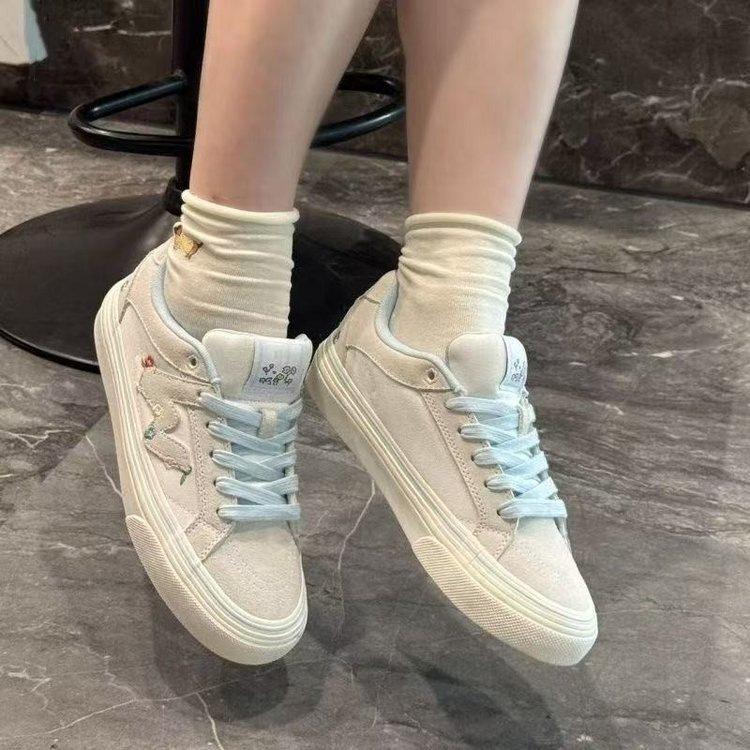 Campus Style Shell Head White Shoes Women's Autumn New Versatile Sports and Leisure Shoes Board Shoes Women