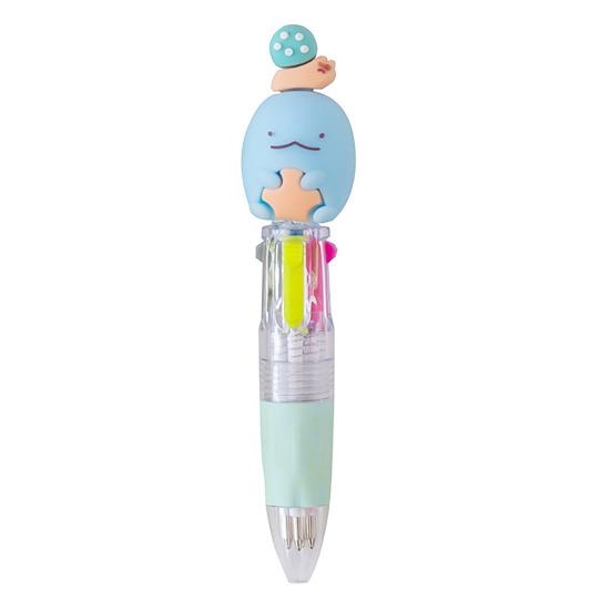 Cute 4-Color Ballpoint Pen Animal Toppers Retractable Cartoon Pens 0.7mm Tip Novelty Writing Pen for School Supplies