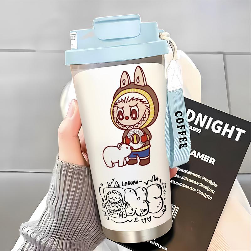 Slámkový hrnek na vodu Velká kapacita 316 Nerezová ocel Vysoká hodnota Termoska na dvojí pití Hrnek na kávu do auta