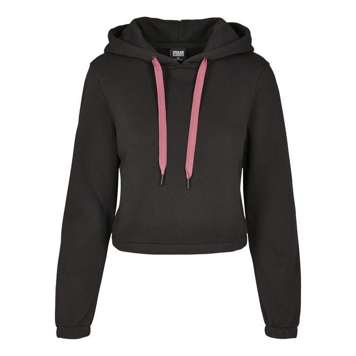 Sweatshirt À Capuche - Urban Classic - Noir - Manches Longues - Col Capuche - Femme