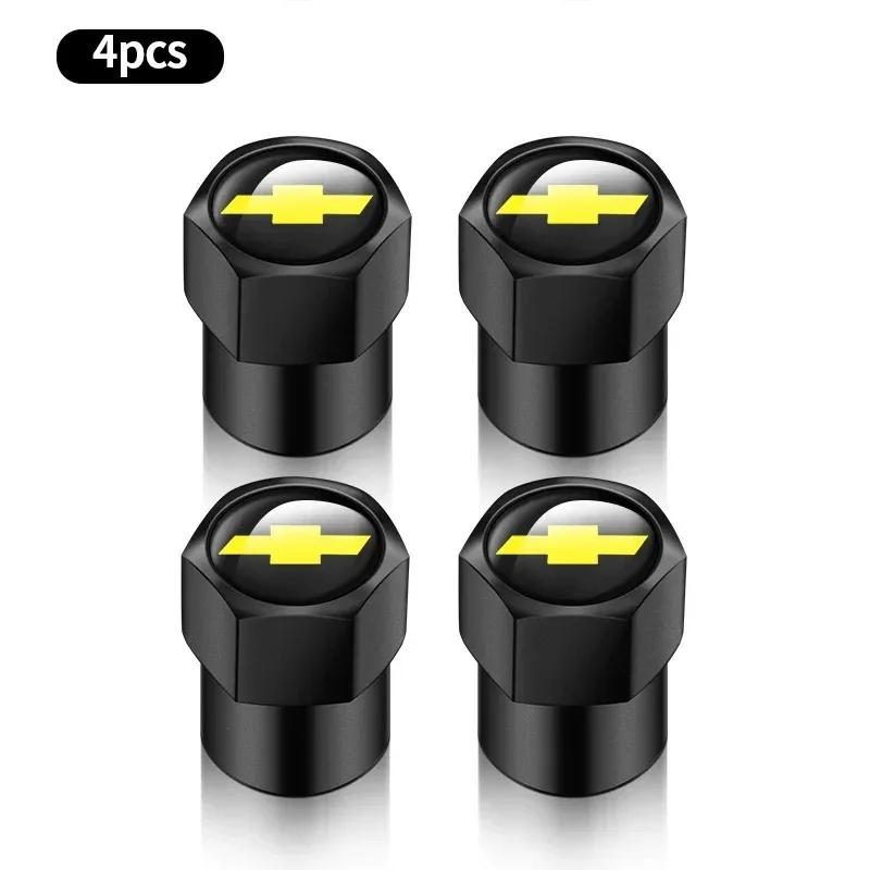 Car Wheel Tire Valve Caps Tyre Rim Stem Covers Airdust For Chevrolet Silverado Impala Malibu Cruze Camaro Cavalier Blazer Aveo