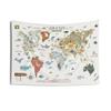 Arazzo Mappa del Mondo Decorazione Stanza Bambini Sala Giochi Arte Murale Decorazione Murale Arredamento Casa Decorazione Stanza Decorazione Murale Miglior Regalo