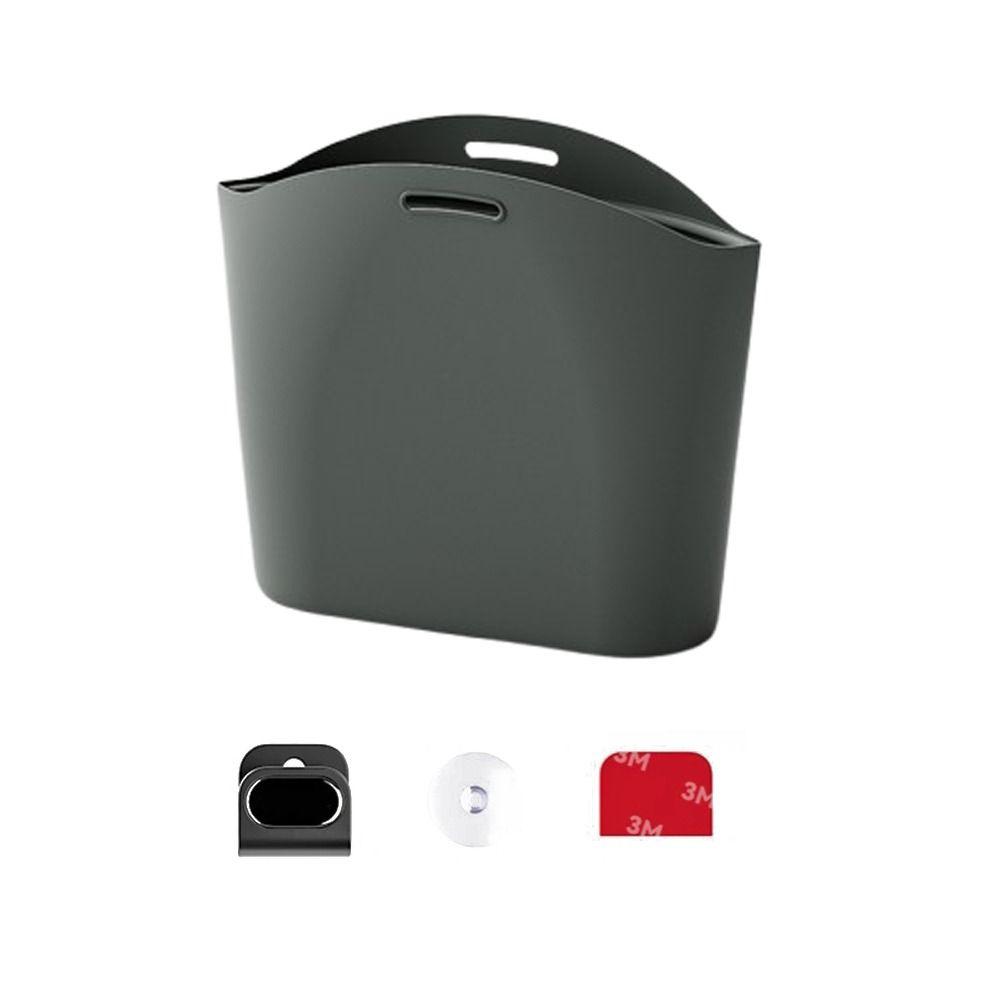 Dustbin Silicone Car Trash Can Vehicle Storage Space Saving Organizers Hanging Waste Bin  Office