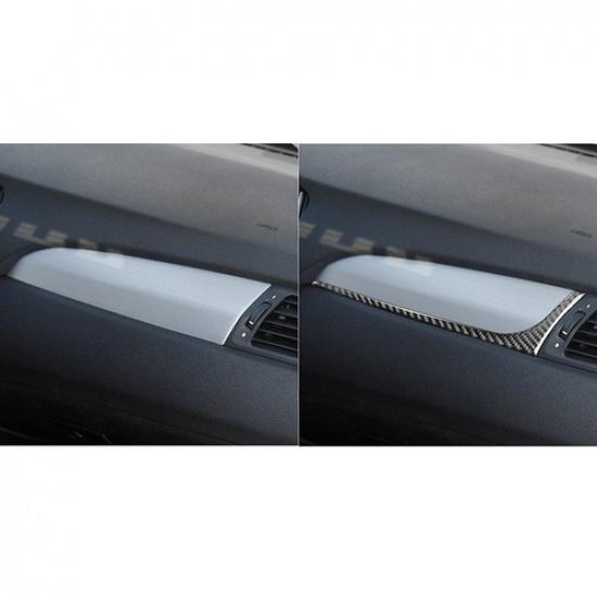 Interior Dashboard Cover Carbon Fiber Sticker For BMW X3 F25 X4 F26 2011-2016
