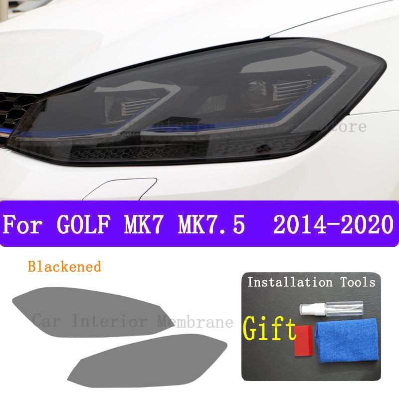 For Volkswagen VW Golf 7 MK7 Car Exterior Headlight Anti-scratch Front Lamp Tint TPU Protective Film Cover Repair Accessori