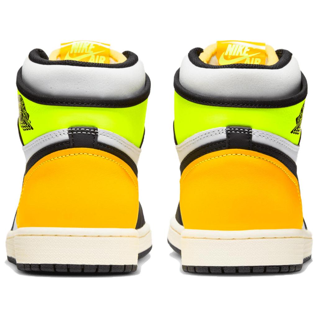 Jordan 1 Retro High White Black Volt University Gold 555088-118
