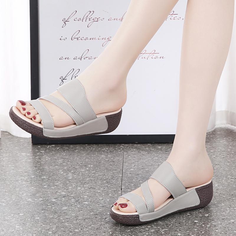 Sandales Tongs d'Été pour Femmes Élégantes Décontractées Sandales Filles Plateforme Augmentation de la Hauteur Surdimensionnées