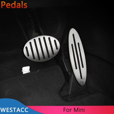 Araba Pedalları Gaz Gaz Fren Pedalı Kapağı Mini Cooper için Tek Hatch Hardtop Countryman JCW R56 R60 R61 F54 F55