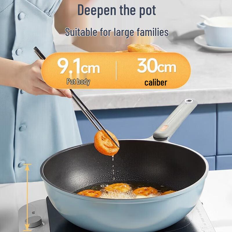 COOKER KING 30 см Антипригарная плоская сковорода-вок