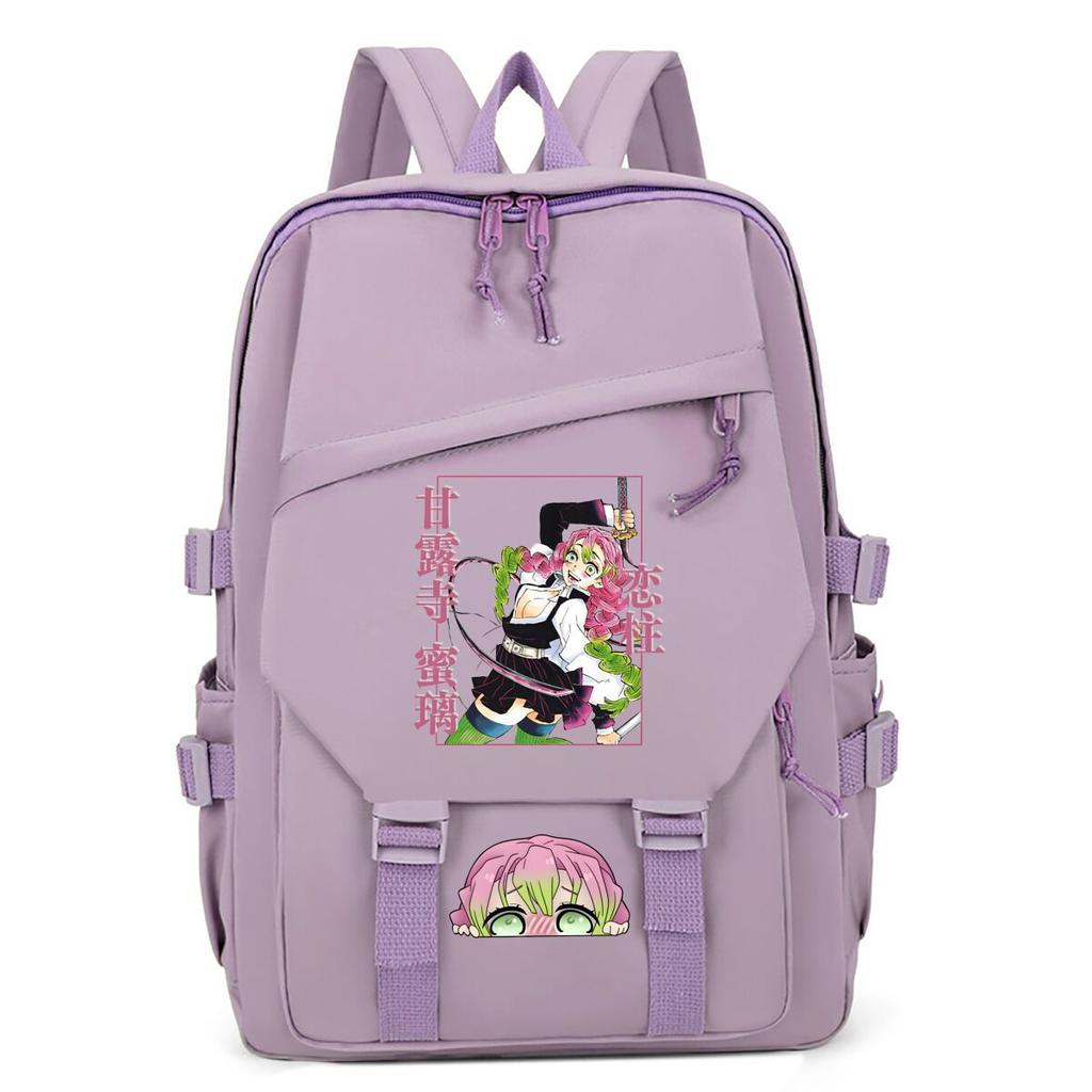Large Capacity Schoolbag with Shoulder Strap; Student Three-piece Pencil Case Set