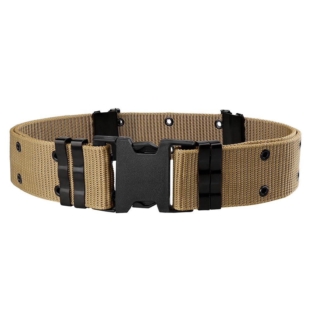 1Pc Tactical Belt Quick Release Outdoor Training Belt Soft Nylon Sports Accessories Men And Women Adjustable Waistband