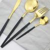 24Pcs Stainless Steel Dinnerware Cutlery Set Knives Forks Coffee Spoon Dinner Tableware Kitchen Utensils Flatware Set