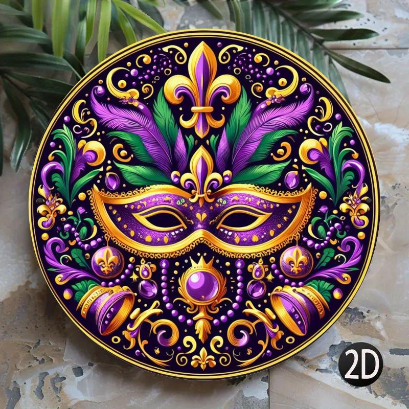 

2d Flat 20*20cm Carnival Mask Theme Decoration, Happy Carnival Wooden Brand, Country Style Wooden Brand Murals Are Perfect for Bars, Home Decoration 20*20cm