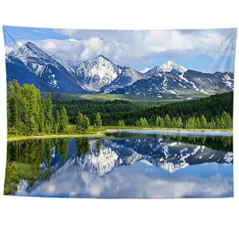 Спальня Гостиная Гобелен Парк Цветы Природный Пейзаж Узор Модный Домашний Декор Гобелен — фото 5