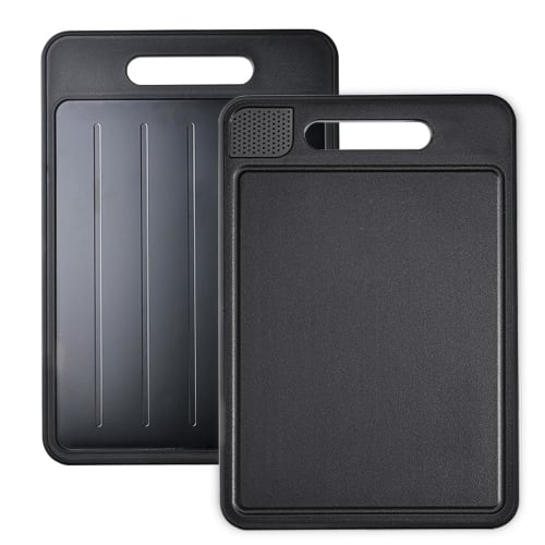 Hiino Kano Thawing Plate/Cutting Board, Authentic, Rapid Thawing, Dishwasher Safe, Non-Slip, Energy-Saving, Eco-Friendly, Uniform Thawing, Preserves F