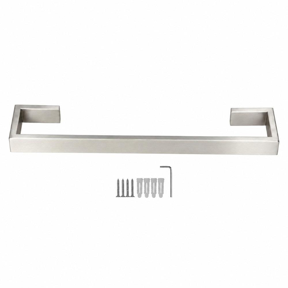 Silver Towel Holder Wall Mounted Towel Bar Durable Towel Rack Bathroom Kitchen Balcony