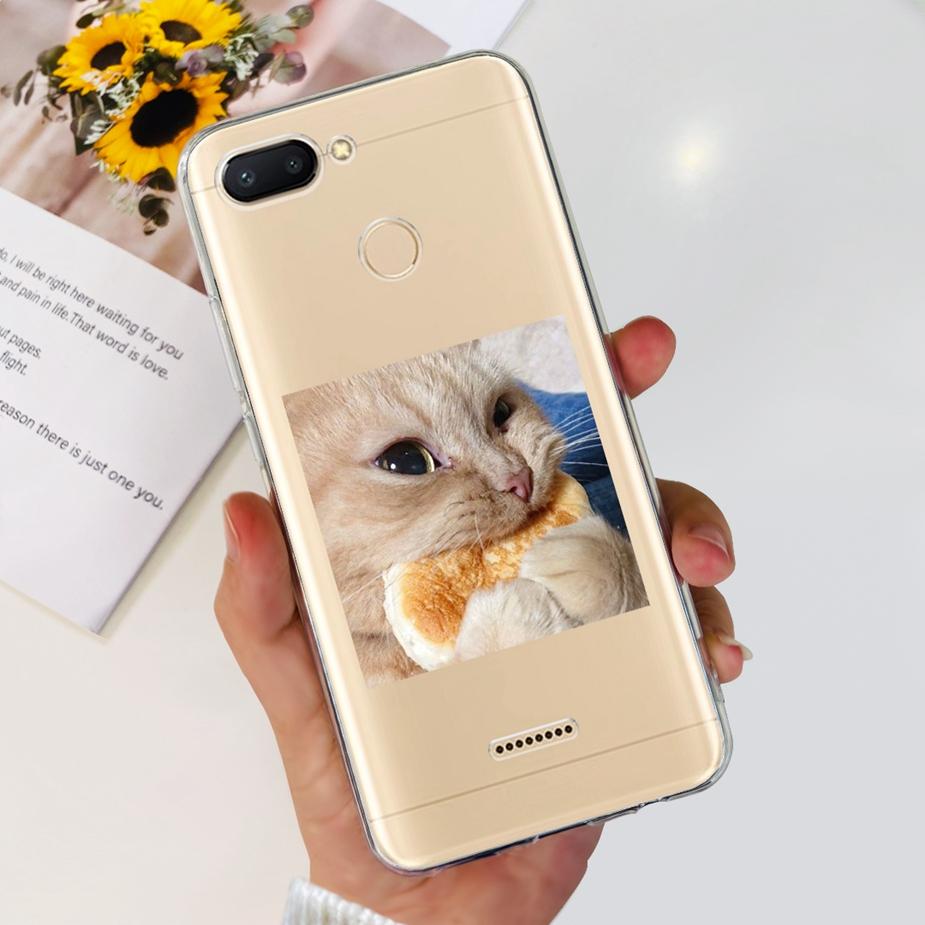 For Xiaomi Redmi 6 6A Case Cute Painted Cover Clear Silicone Phone Case Soft TPU Shell For Redmi 6A Redmi6 Redmi6A Fundas Bumper