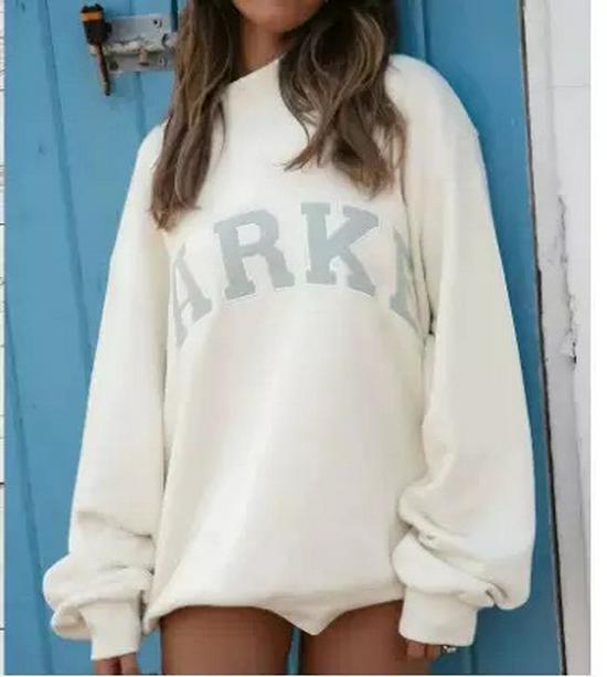 Exotic Embroidered Letter Hoodie Set - Casual Round Neck for Autumn/Winter