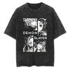 2026 Latest Washed Demon Slayer Tshirt Tanjiro Nezuko Zenitsu Inosuke Anime Graphic Tee For Adults Kids Kimetsu No Yaiba