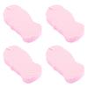 4Pcs 3D Ultra Soft Exfoliating Body Scrubber Fish Scale Pattern Bath Sponge with Lanyard Design Shower Sponge