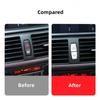 Silver ABS Car Warning Light Button Cover Sticker For BMW X5 X6 E70 E71 2009-13