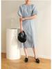 2026 Summer Miyake High-End Pleated Loose Pastoral Dress