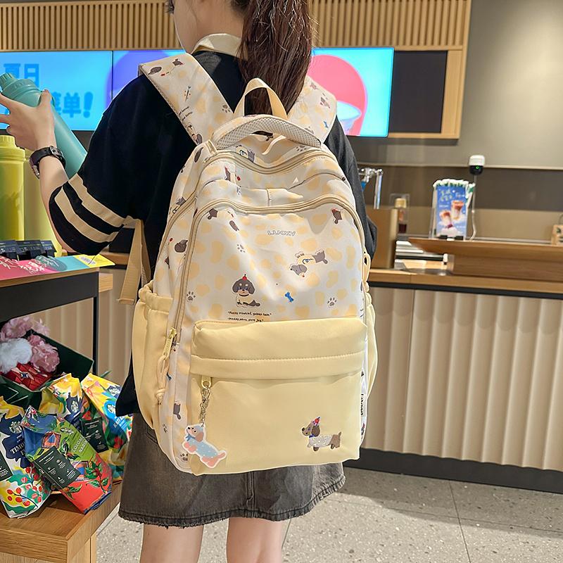 

Женский рюкзак для школьников средней школы, рюкзак большой емкости чёрный