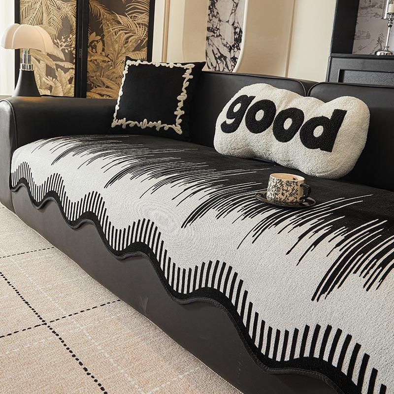 

Premium Special-Shaped One-Piece Sofa Cushion Non-Slip Straight Row Sofa Cover Irregular Seat Cushion Anti-Cat Scratch Cover Cloth Towel 90*70cm